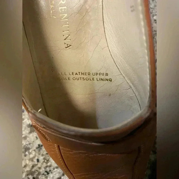 Silvia Fiorentina brown leather Loafers size 7 M vintage - Picture 7 of 10